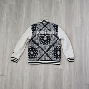 Men's Snoop Dog Black and White Paisley Jacket